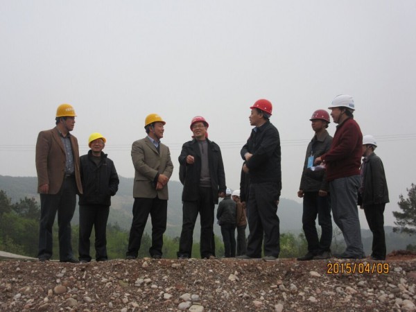 湖北省水利厅副厅长周汉奎同志调研付家河水库建设情况
