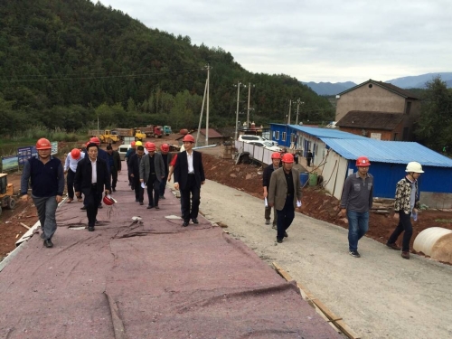 西藏自治区水利厅调研远安县付家河水库工程建设